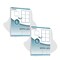 400 Count White 6 Up Shipping Labels 3 1/3" x 4" Self Adhesive